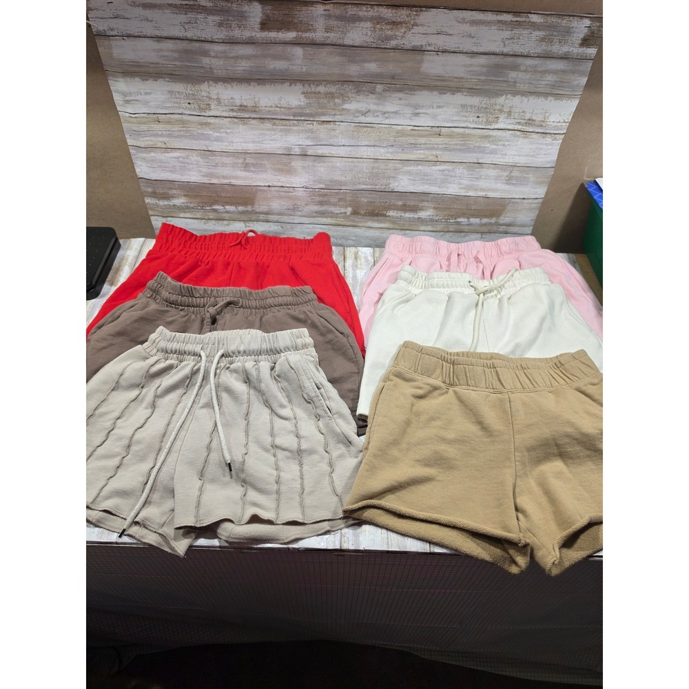 Womens Lounge Sweat Shorts Bundle Fashion Nova Zenana Rebel Sol XS-M 6 Pairs